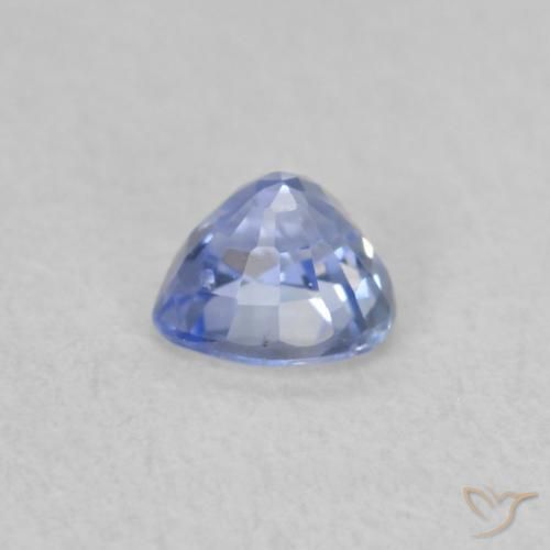 Saphir Bleu violet clair naturelle Cœur, 0.39 ct, VS