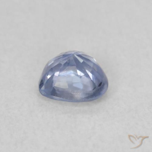 Saphir Bleu clair naturelle Cœur, 0.40 ct, VS