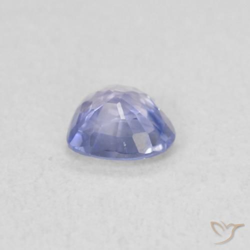 Saphir Violet Bleu naturelle Cœur, 0.31 ct, VS