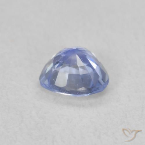 Saphir Bleu pastel naturelle Cœur, 0.44 ct, VS