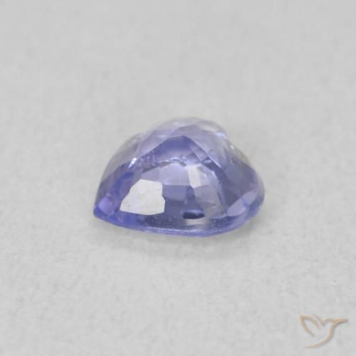 Saphir Bleu pastel naturelle Cœur, 0.41 ct, VS
