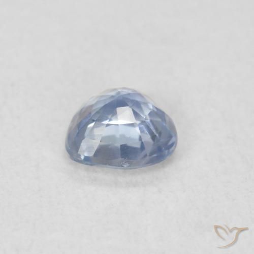 Saphir Bleu violet clair naturelle Cœur, 0.36 ct, VVS-VS