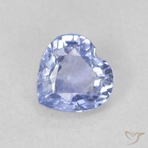 0.41ct Naturel Bleu violacé léger Saphir, Cœur, VS