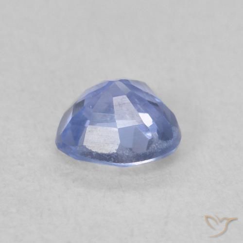 Saphir Bleu pastel naturelle Cœur, 0.37 ct, VS