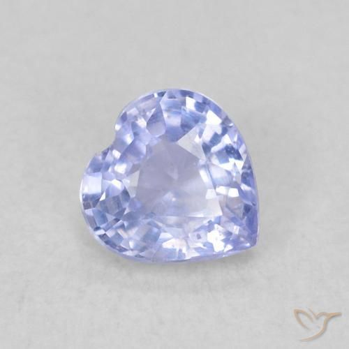 Saphir Bleu clair naturelle Cœur, 0.39 ct, VS