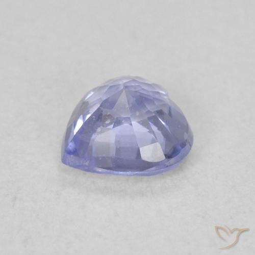 Saphir Bleu clair naturelle Cœur, 0.39 ct, VS