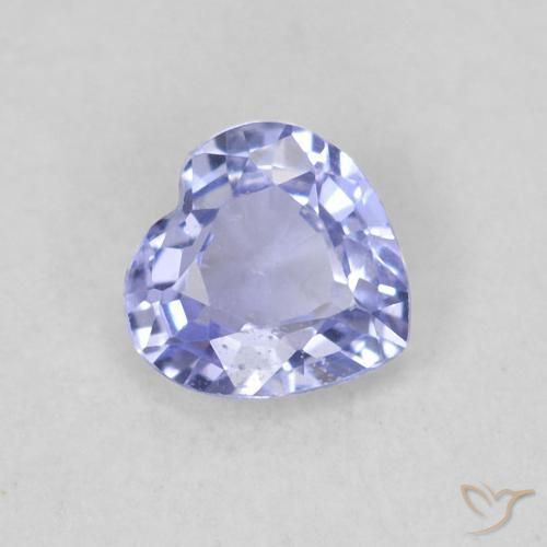 Saphir Bleu clair naturelle Cœur, 0.34 ct, VS