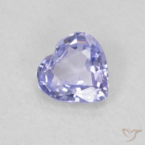 0.28ct Naturel Bleu clair Saphir, Cœur, VS
