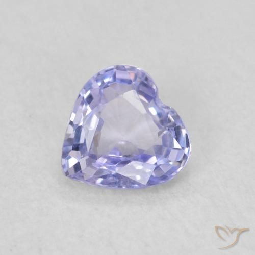 Saphir Bleu clair naturelle Cœur, 0.28 ct, VS