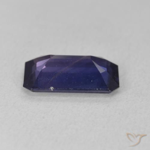 Saphir Bleu minuit naturelle Octogone / coupe Émeraude, 3.22 ct, VS