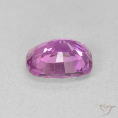 Saphir Violet Rosâtre naturelle Coussin, 1.68 ct, VS
