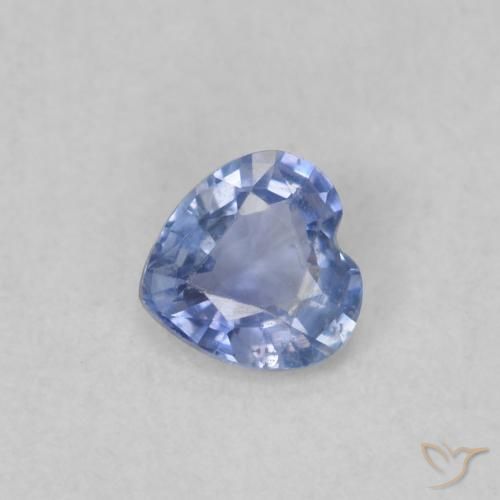 Saphir Bleu bébé naturelle Cœur, 0.31 ct, VS