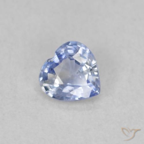 0.31ct Naturel Bleu pastel Saphir, Cœur, VS