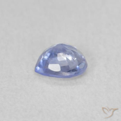 Saphir Bleu pastel naturelle Cœur, 0.31 ct, VS