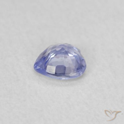 Saphir Bleu pastel naturelle Cœur, 0.25 ct, VS