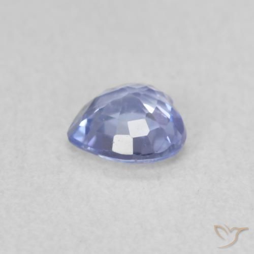 Saphir Bleu pastel naturelle Cœur, 0.37 ct, VS