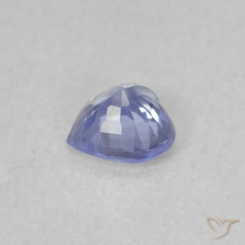 Saphir Bleu pastel naturelle Cœur, 0.34 ct, VS