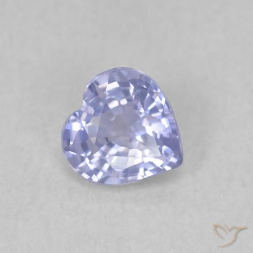 Saphir Bleu clair naturelle Cœur, 0.44 ct, VS