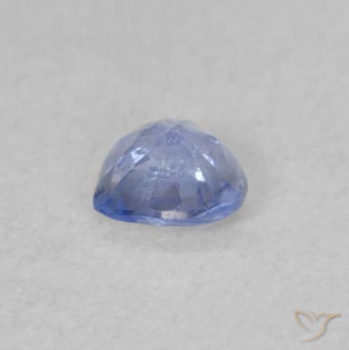 Saphir Bleu pastel naturelle Cœur, 0.35 ct, VS