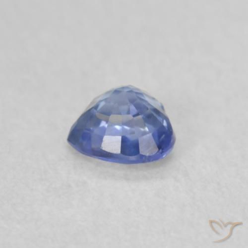 Saphir Bleu pastel naturelle Cœur, 0.36 ct, VS