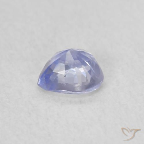 Saphir Bleu pastel naturelle Cœur, 0.38 ct, VS
