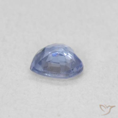 Saphir Bleu violacé léger naturelle Cœur, 0.22 ct, VS