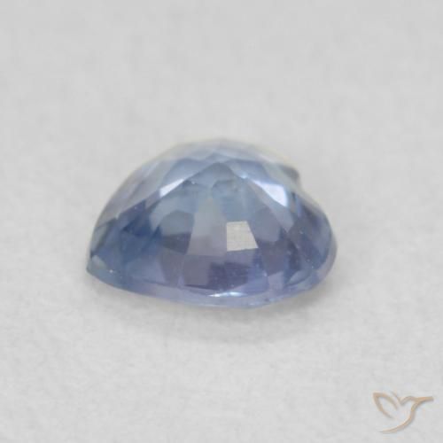 Saphir Bleu clair naturelle Cœur, 0.44 ct, VS