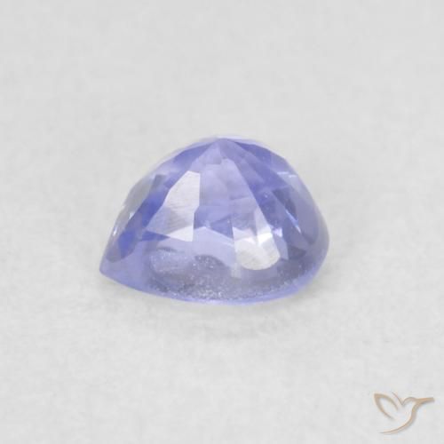 Saphir Bleu clair naturelle Cœur, 0.38 ct, VVS-VS