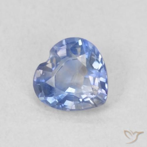 Saphir Bleu foncé moyen naturelle Cœur, 0.36 ct, VVS-VS