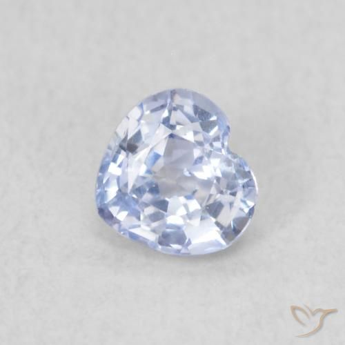 0.33ct Naturel Bleu violacé Saphir, Cœur, VVS-VS