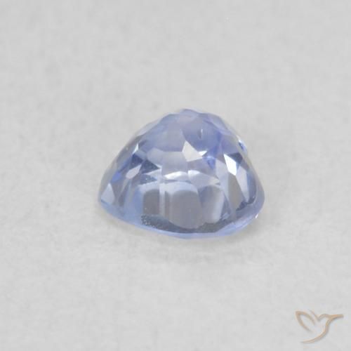 Saphir Bleu violacé naturelle Cœur, 0.33 ct, VVS-VS