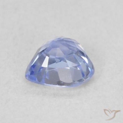Saphir Bleu pastel naturelle Cœur, 0.47 ct, VVS-VS
