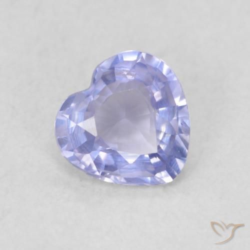 Saphir Bleu clair naturelle Cœur, 0.36 ct, VVS-VS