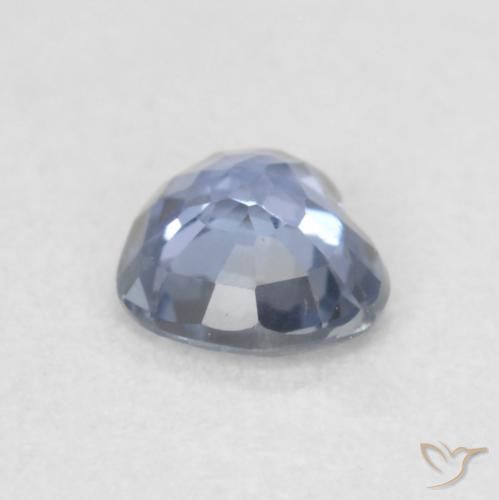 Saphir Bleu violet clair naturelle Cœur, 0.42 ct, VVS-VS