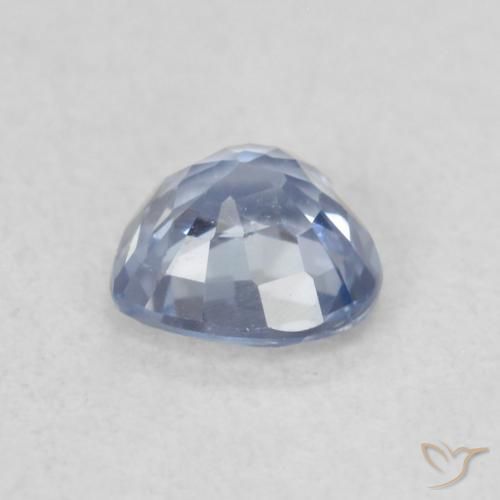 Saphir Bleu bébé naturelle Cœur, 0.40 ct, VVS-VS