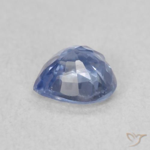 Saphir Bleu clair naturelle Cœur, 0.43 ct, VVS-VS