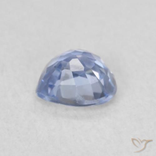 Saphir Bleu pastel naturelle Cœur, 0.35 ct, VVS-VS