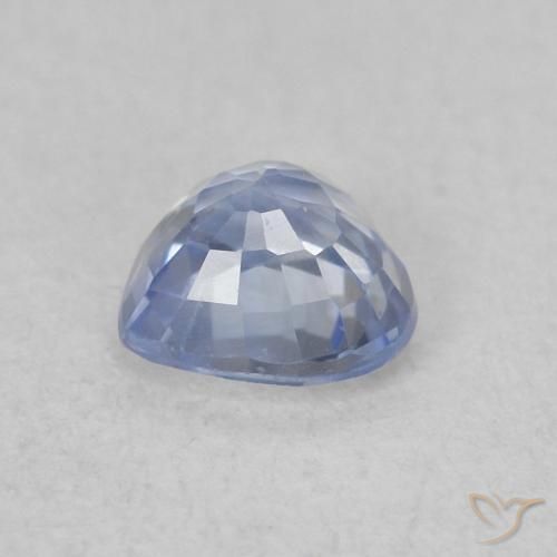 Saphir Bleu clair naturelle Cœur, 0.42 ct, VVS-VS