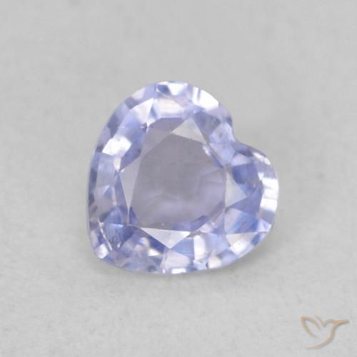 0.38ct Naturel Bleu violacé léger Saphir, Cœur, VS