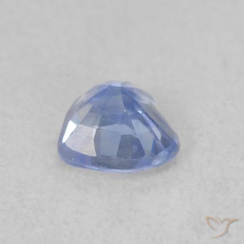 Saphir Bleu violacé léger naturelle Cœur, 0.35 ct, VS