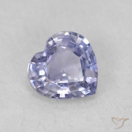 Saphir Bleu clair naturelle Cœur, 0.38 ct, VS