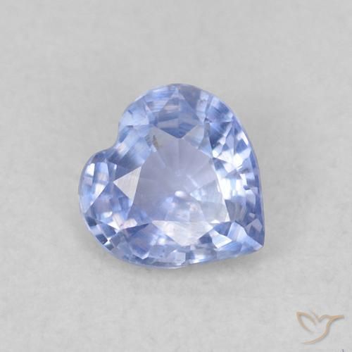 0.36ct Naturel Violet Bleu Saphir, Cœur, VS