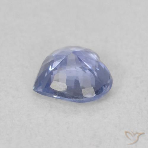 Saphir Violet Bleu naturelle Cœur, 0.36 ct, VS