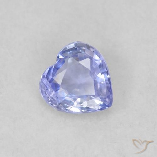 0.23ct Naturel Bleu clair Saphir, Cœur, VS