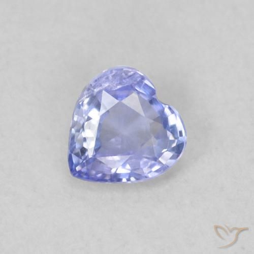 Saphir Bleu clair naturelle Cœur, 0.23 ct, VS