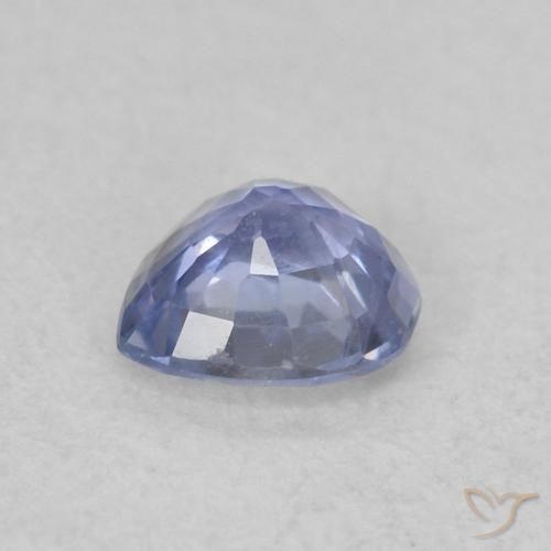Saphir Bleu pastel naturelle Cœur, 0.37 ct, VS