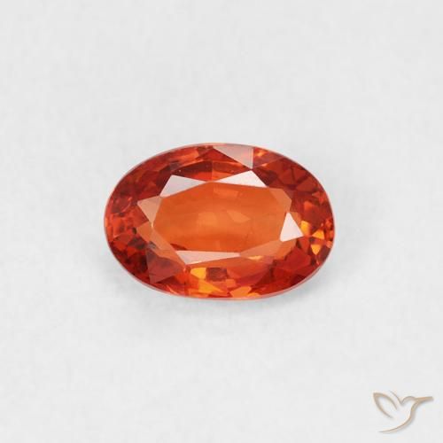 0.59ct Naturel Rouge intense Saphir, ovale, VS