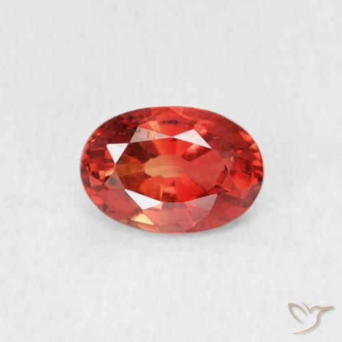 0.68ct Naturel Rouge moyen Saphir, ovale, VVS-VS