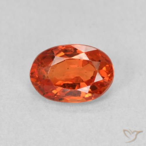 0.73ct Naturel Orange chaud Saphir, ovale, VS