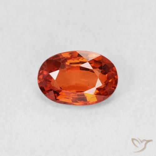 0.68ct Naturel Orange rougeâtre Saphir, ovale, VVS-VS